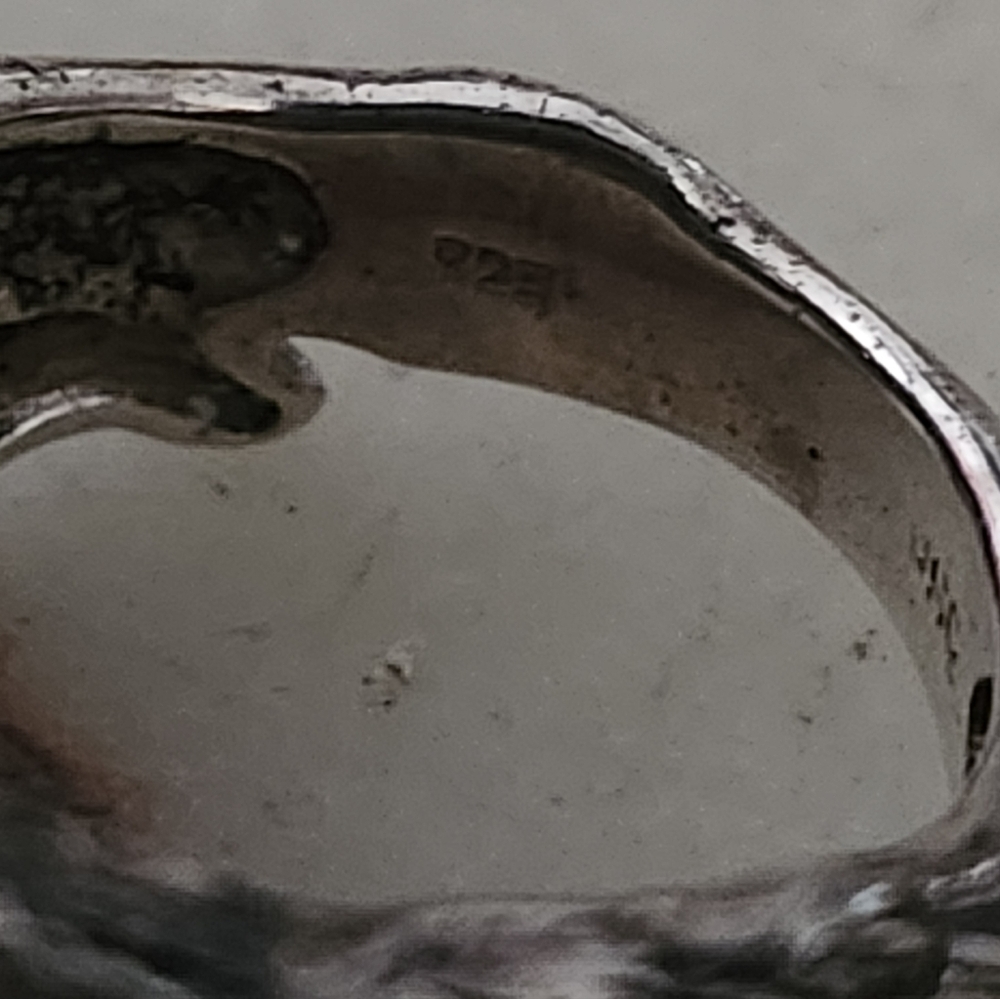 Sterling Silver Double Wolf Pack Design Ring Size 7 - Picture 9 of 15